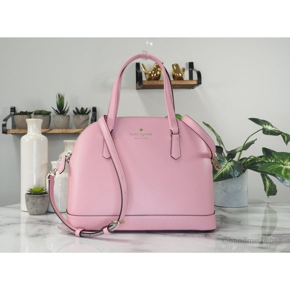 kate spade Handbags - NWT Kate Spade Sadie Medium Pink Saffiano Leather Dome Crossbody Satchel Handbag